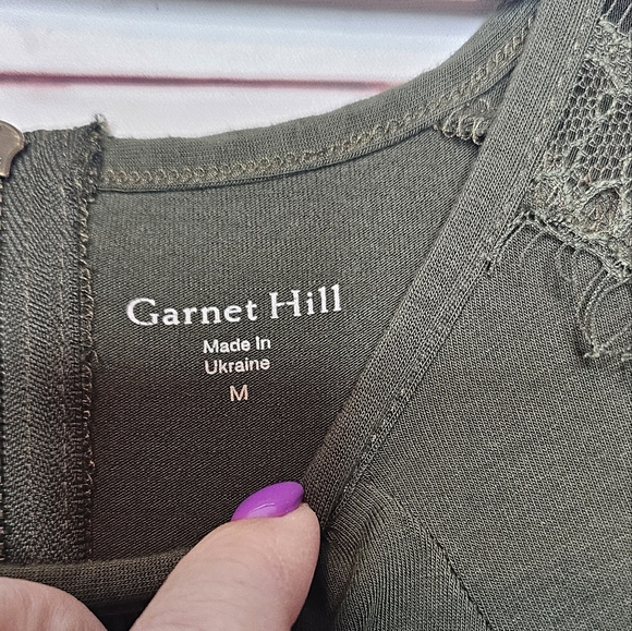 Garnet Hill Luna Lace Inset Knit Dress - Picture 7 of 11